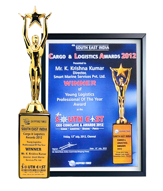Award for NVOCC of the year 2012 to Smart Marine